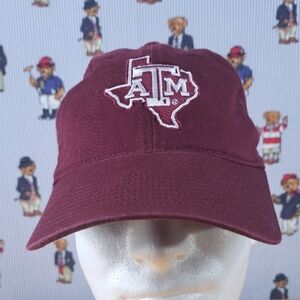 Texas A&M Adidas stitched logo maroon & white pulltab soft shell college hat